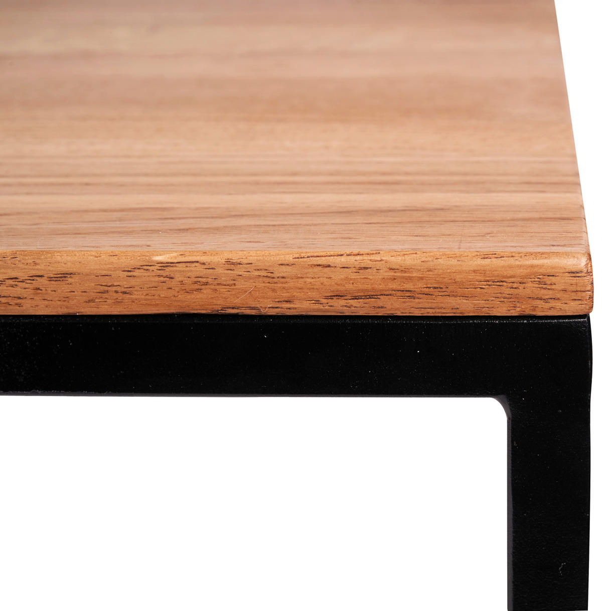 COUCHTISCH in Holz 110/60/40 cm  - Schwarz/Naturfarben, Basics, Holz/Metall (110/60/40cm) - MID.YOU