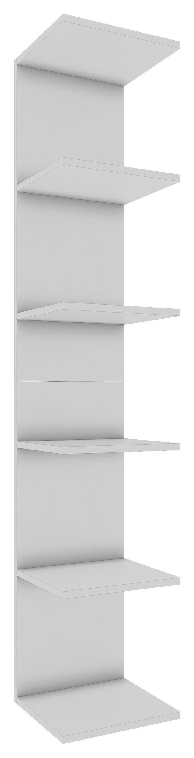 WANDREGAL Weiß  - Weiß, MODERN, Holzwerkstoff (35/180/30cm) - MID.YOU