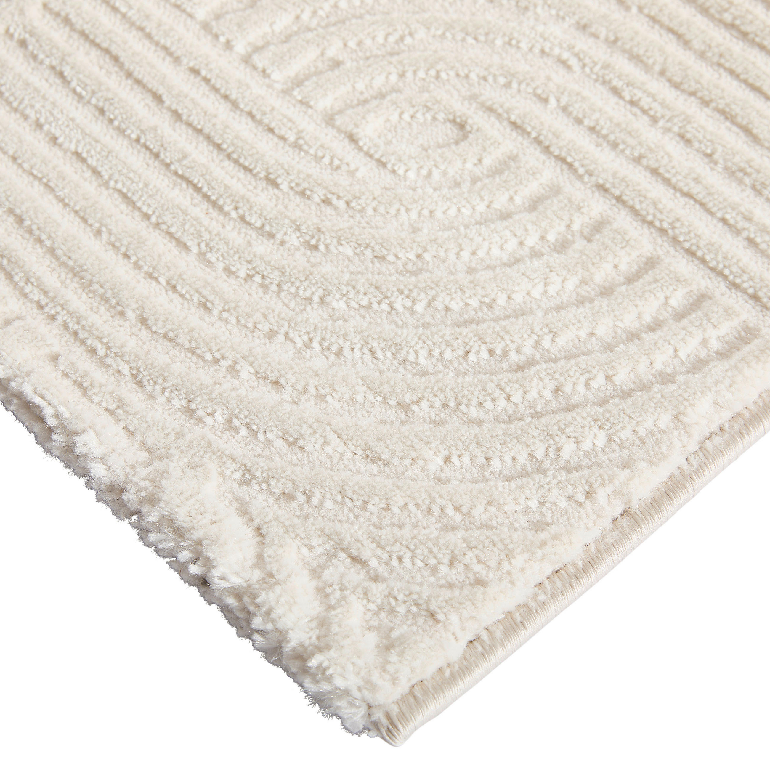 Thumbnail - Novel Webteppich, Creme, Textil, rechteckig, 80x250 cm, Teppiche & Böden, Teppiche, Webteppiche