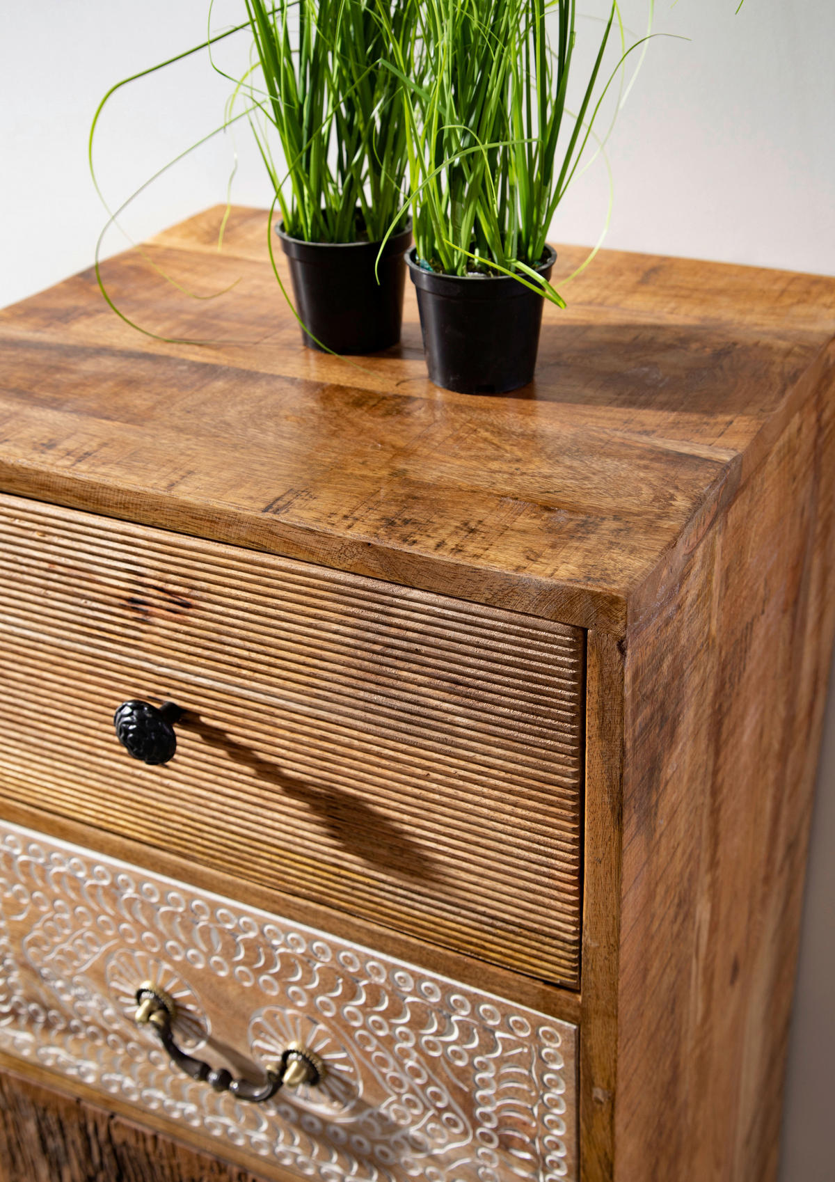 KOMMODE  in 46/120/40 cm  - Messingfarben/Multicolor, Design, Holz/Metall (46/120/40cm) - Landscape