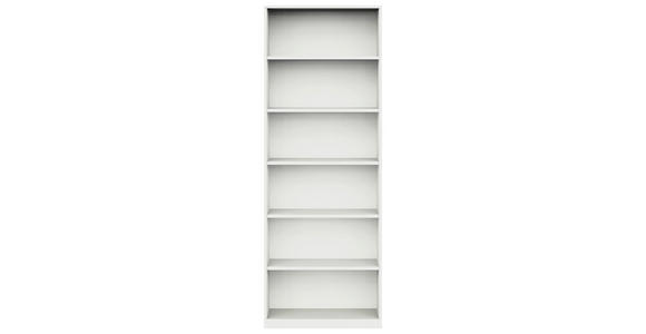 AKTENREGAL Weiß - Weiß, KONVENTIONELL, Holzwerkstoff (80/220,5/40cm) - Moderano