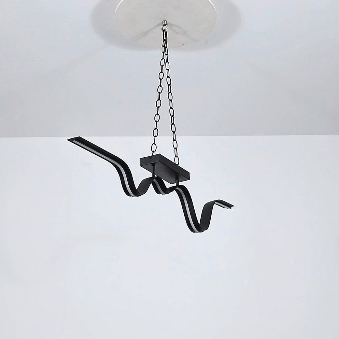 DECKENLEUCHTE 100/8/20,5 cm   - Schwarz, Trend, Kunststoff/Metall (100/8/20,5cm) - Collet's Monde