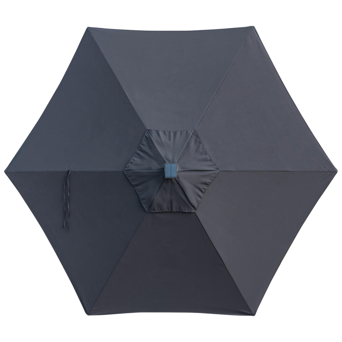 SONNENSCHIRM mit LED 298 cm  - Anthrazit/Hellgrau, Basics, Textil/Metall (298/250cm) - Doppler