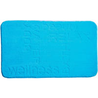 BADEMATTE Blau 50/80 cm  - Blau, Basics, Kunststoff/Textil (50/80cm) - Grund