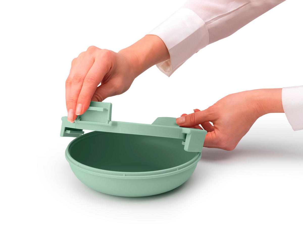 KRABIČKA NA OBĚD plast  1 l - zelená, Basics, plast (21.5/6/21.5cm) - Brabantia