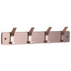 HAKENLEISTE  in Grau, Edelstahlfarben  - Edelstahlfarben/Grau, MODERN, Holzwerkstoff/Metall (45/10/6cm)