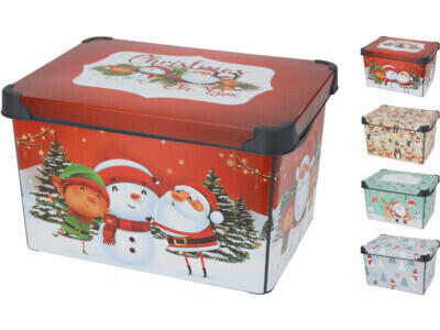 DEKORAČNÍ DÁRKOVÁ KRABICE - (41/24/30cm)