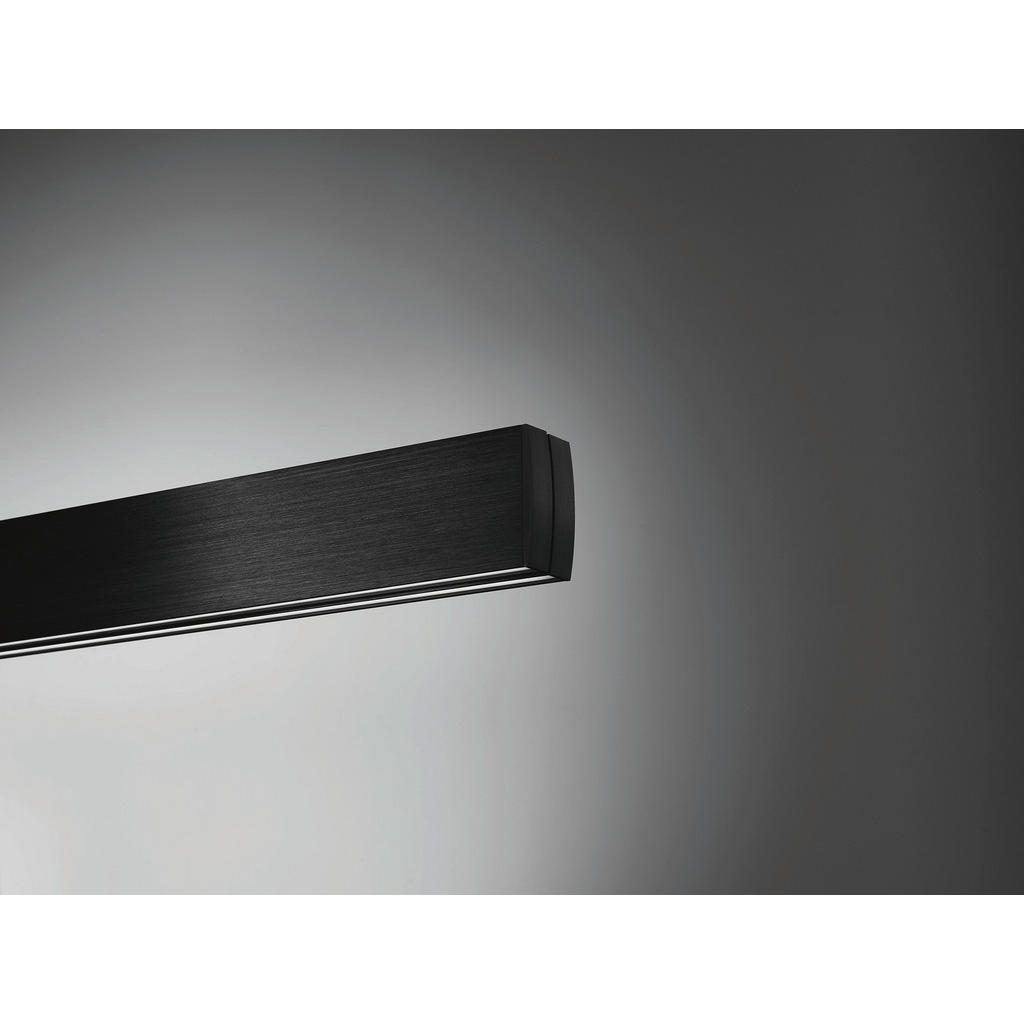 Thumbnail - Schöner Wohnen Led-Hängeleuchte Stripe 860007, Schwarz, Metall, 6x250x110-140 cm, ausziehbar, Lampen & Leuchten, Innenbe...