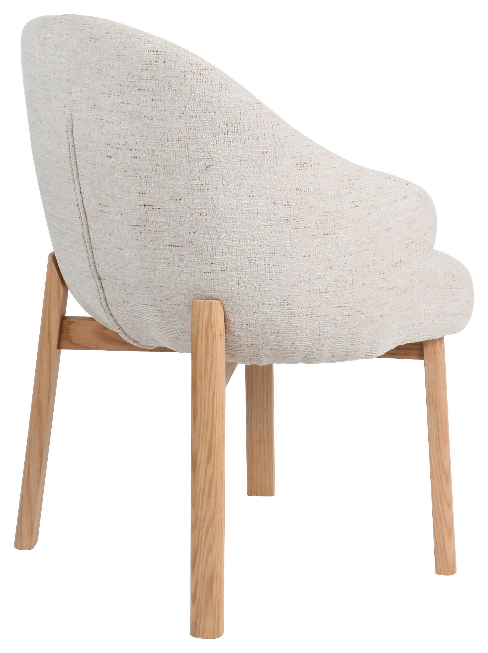 ARMLEHNSTUHL  in Samt  - Beige/Naturfarben, MODERN, Holz/Textil (58/82/60cm) - MID.YOU