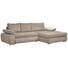 WOHNLANDSCHAFT in Textil Beige - Chromfarben/Beige, Design, Kunststoff/Textil (294/173cm) - Carryhome WOHNLANDSCHAFT in Textil Beige - Chromfarben/Beige, Design, Kunststoff/Textil (294/173cm) - Carryhome
