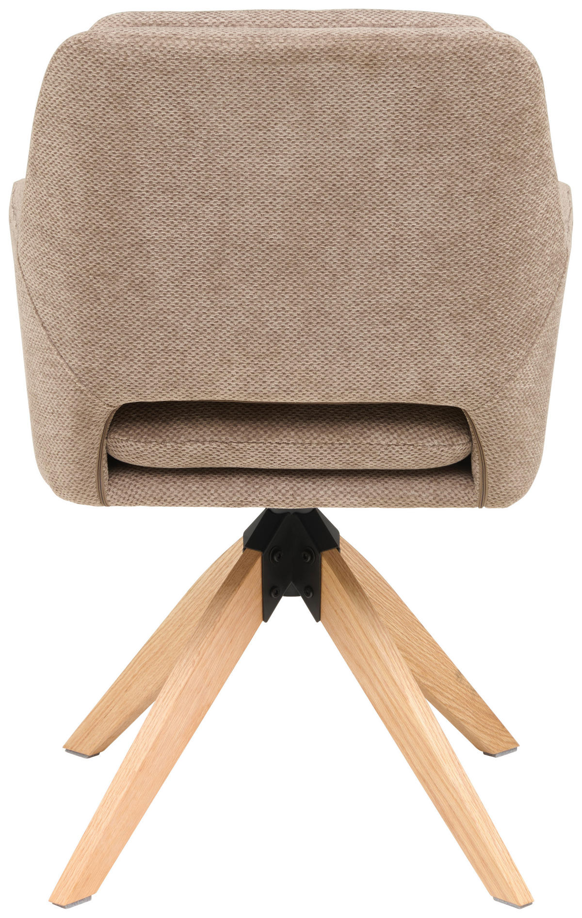 ARMLEHNSTUHL in Holz, Metall, Textil Braun  - Braun/Naturfarben, KONVENTIONELL, Holz/Textil (59/89/65cm) - Livetastic