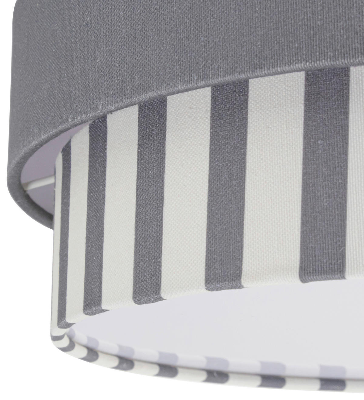 DECKENLEUCHTE 37/13 cm   - Naturfarben/Grau, MODERN, Kunststoff/Textil (37/13cm) - Novel