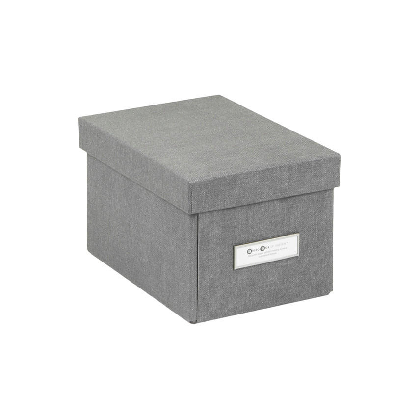 AUFBEWAHRUNGSBOX - Grau, Basics, Karton/Papier (16/22.5/14cm)