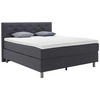 BOXSPRINGBETT 160/200 cm  in Grau  - Grau, Konventionell, Textil/Metall (160/200cm) - Welnova