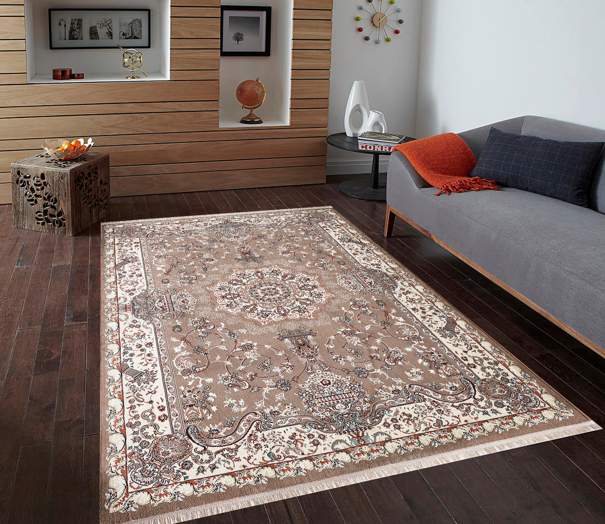 VINTAGE-TEPPICH 120/170 cm Semerkand Creme, Beige  - Beige/Creme, LIFESTYLE, Textil (120/170cm)