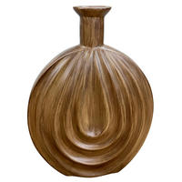 VÁZA, plast, 31 cm - hnedá, Basics, plast (22/31/8cm) - Ambia Home