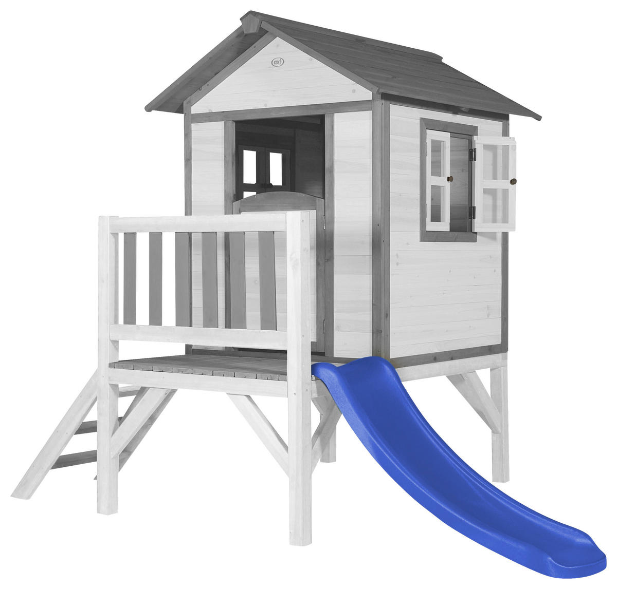 SPIELHAUS 240/189/167 cm  - Blau/Weiss, Konventionell, Holz/Kunststoff (240/189/167cm)