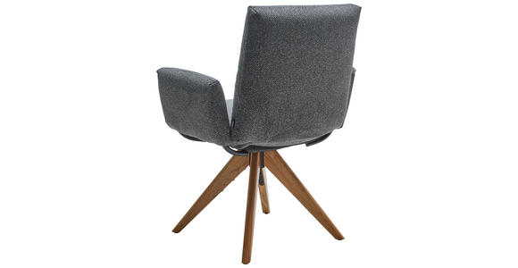 ARMLEHNSTUHL  in beflockt  - Waldgrün/Eichefarben, Design, Holz/Textil (70/89/68cm) - Dieter Knoll