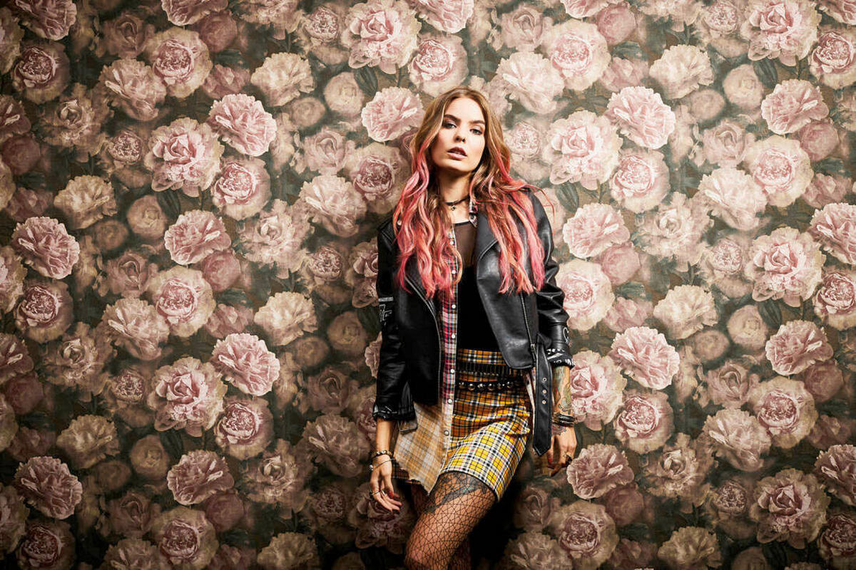 TAPETA VINILNA  ružičasta, crvena, crna  - ružičasta/crvena, Romantično / ladanjski, papir (53*1000cm)