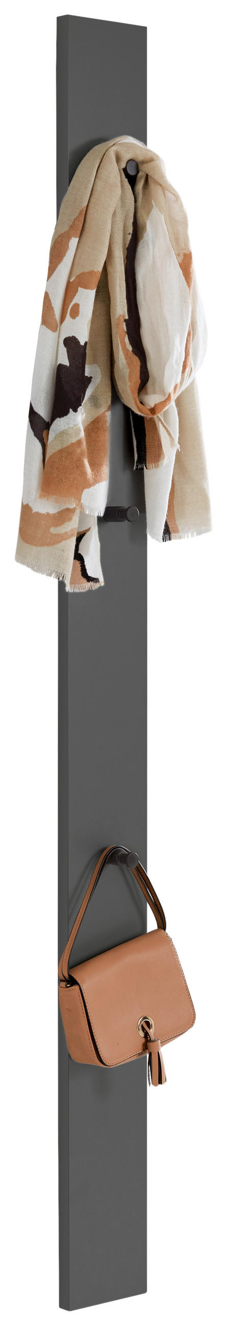 GARDEROBE 4-teilig  in 160/20/31 cm  - Eichefarben/Grau, Design, Holz (160/20/31cm) - Dieter Knoll