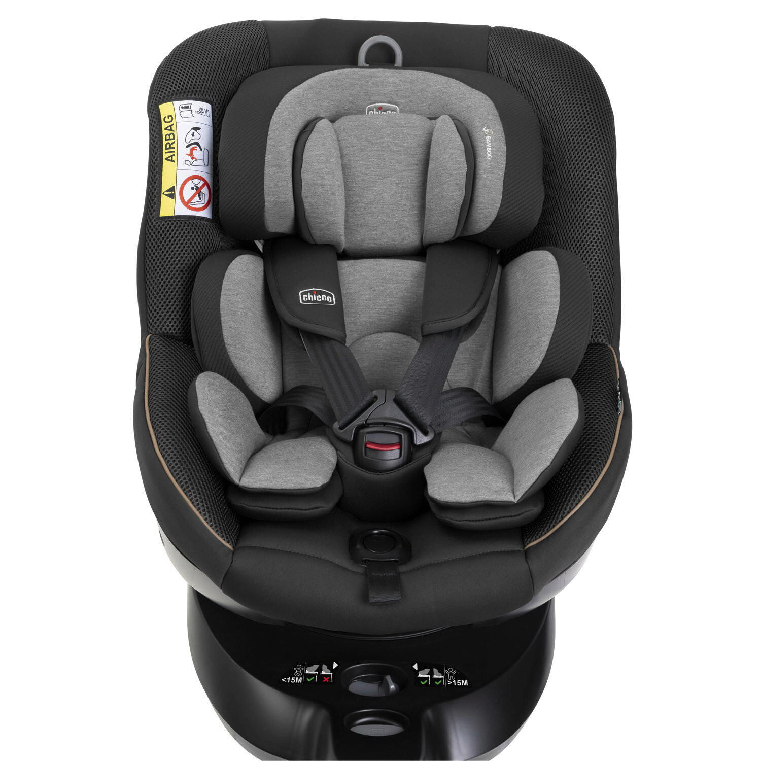KINDERAUTOSITZ 105 I-Size   - Hellgrau/Schwarz, Basics, Textil (47/114/60cm) - Chicco