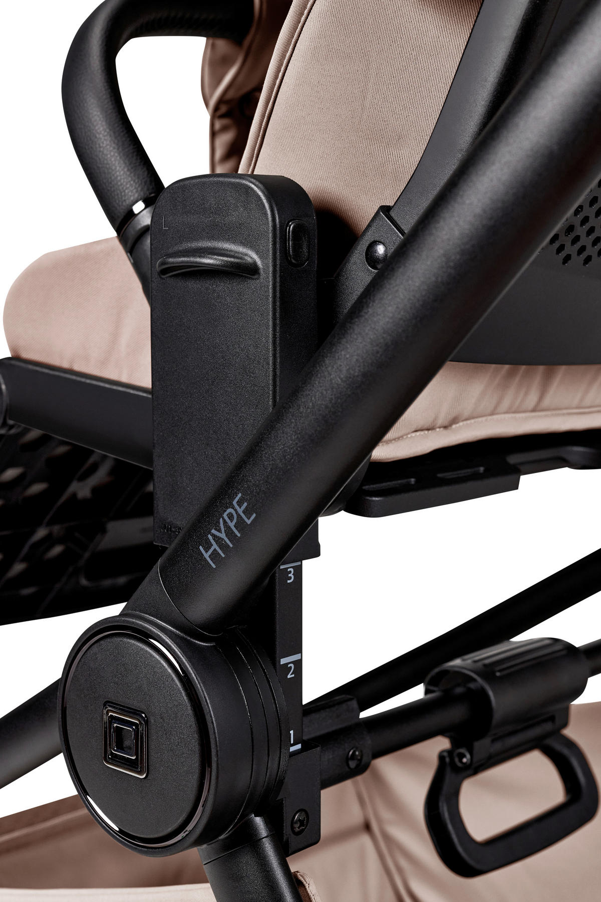 BUGGY Hype  - Sandfarben/Schwarz, Basics, Textil (96/57/114cm) - Moon