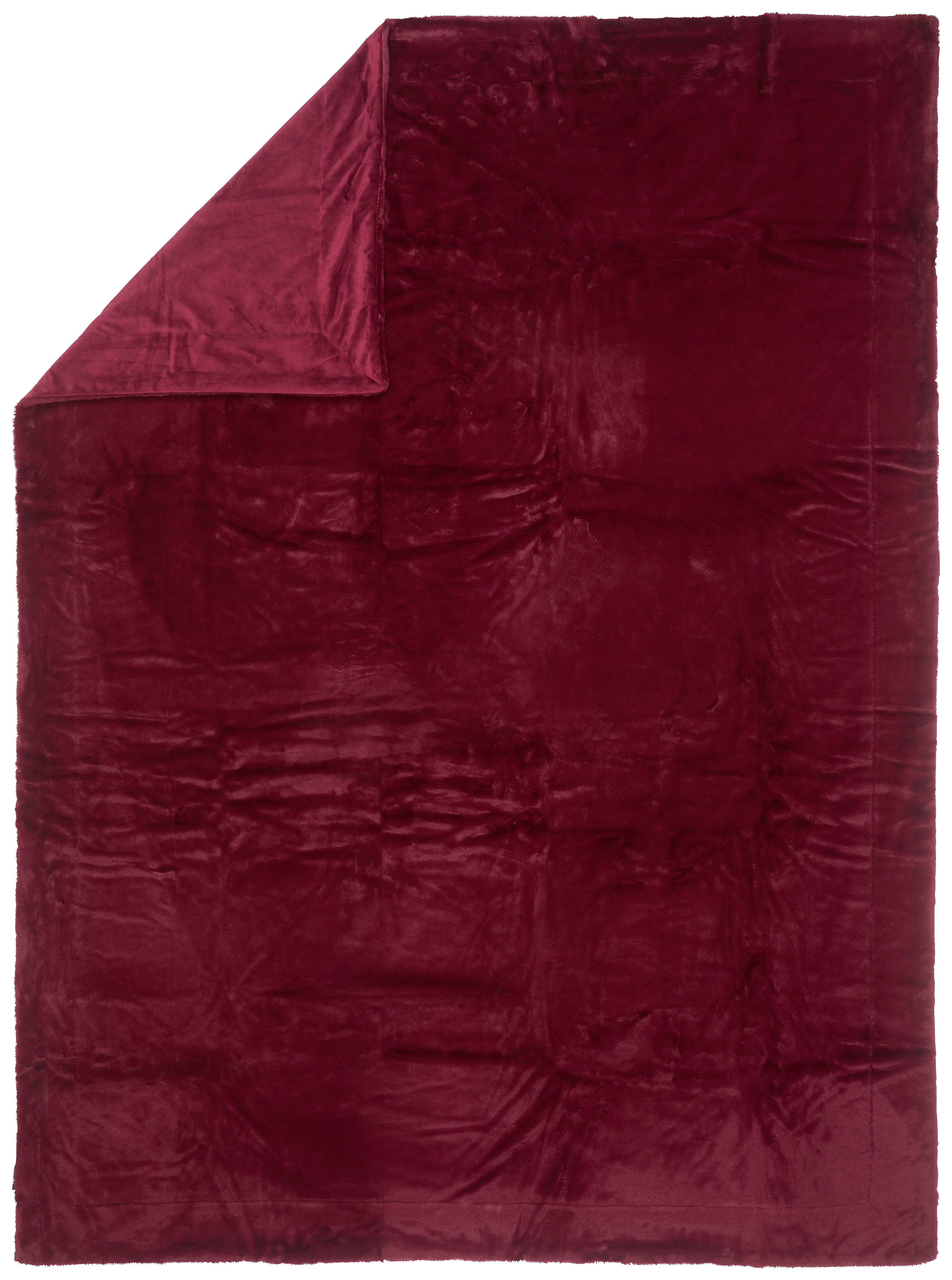 FELLDECKE Yukon 150/200 cm  - Beere, Design, Textil (150/200cm) - Novel