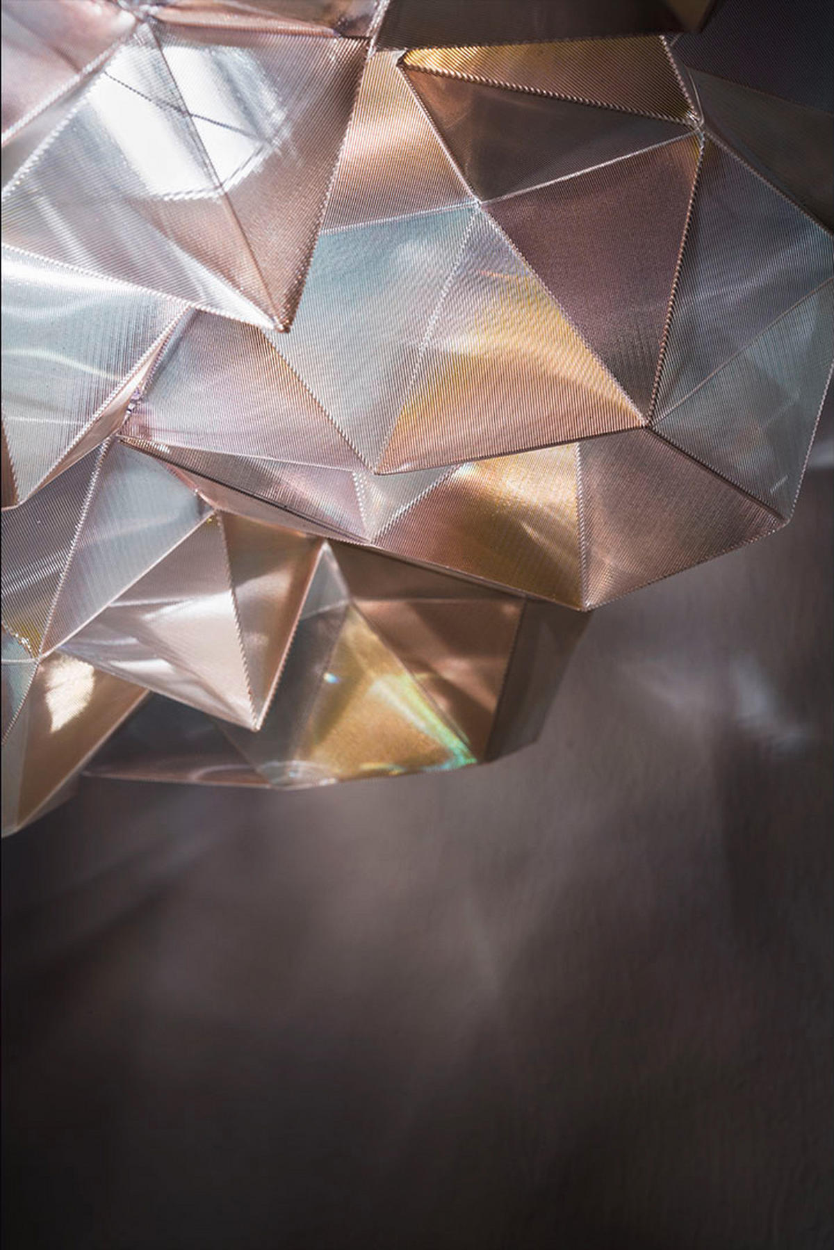 HÄNGELEUCHTE Drusa 60/60/20 cm   - Transparent/Weiß, Design, Kunststoff (60/60/20cm) - Slamp