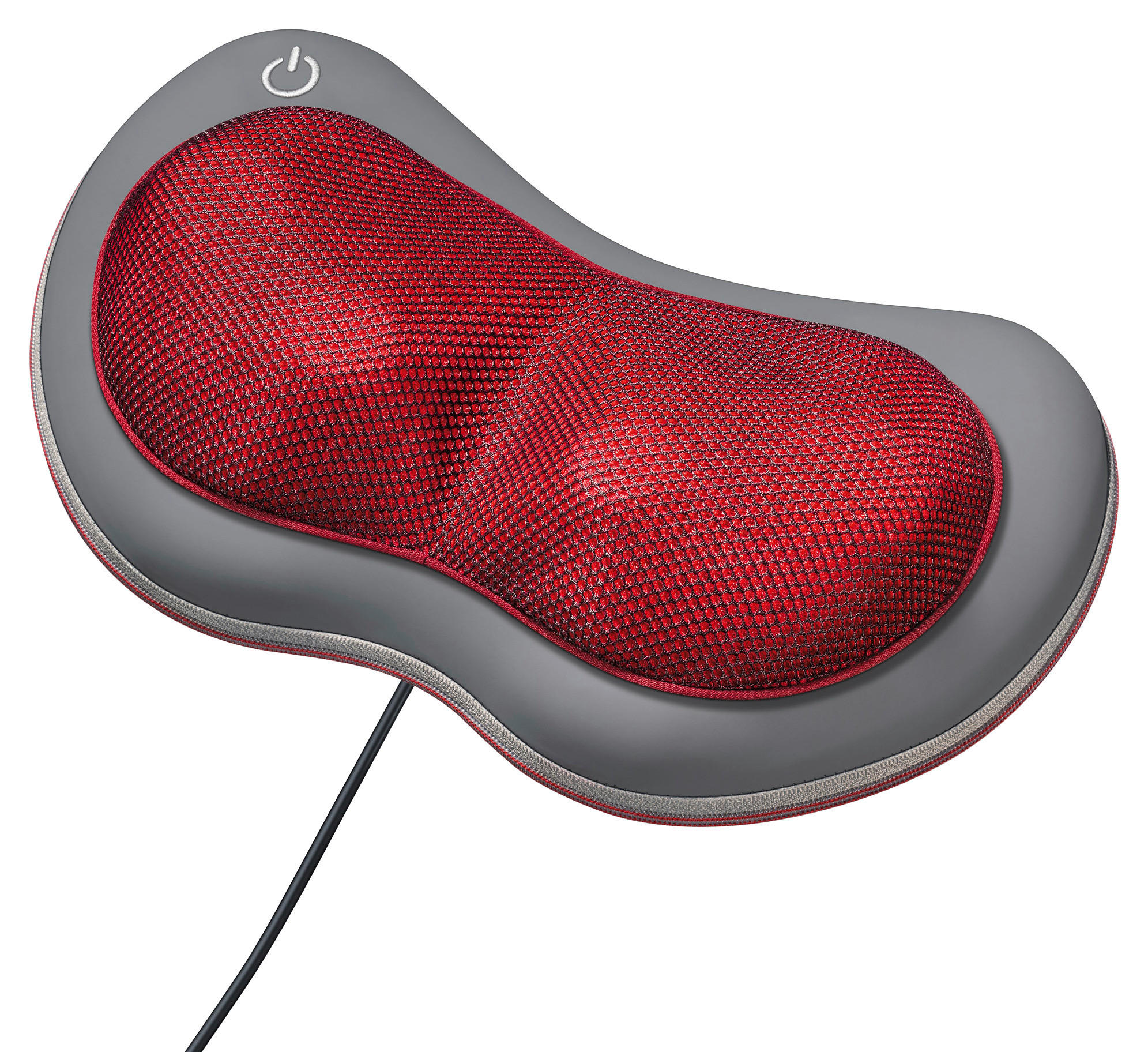 MASSAGEKISSEN - Grau/Dunkelrot, KONVENTIONELL, Kunststoff (11,5cm) - Beurer