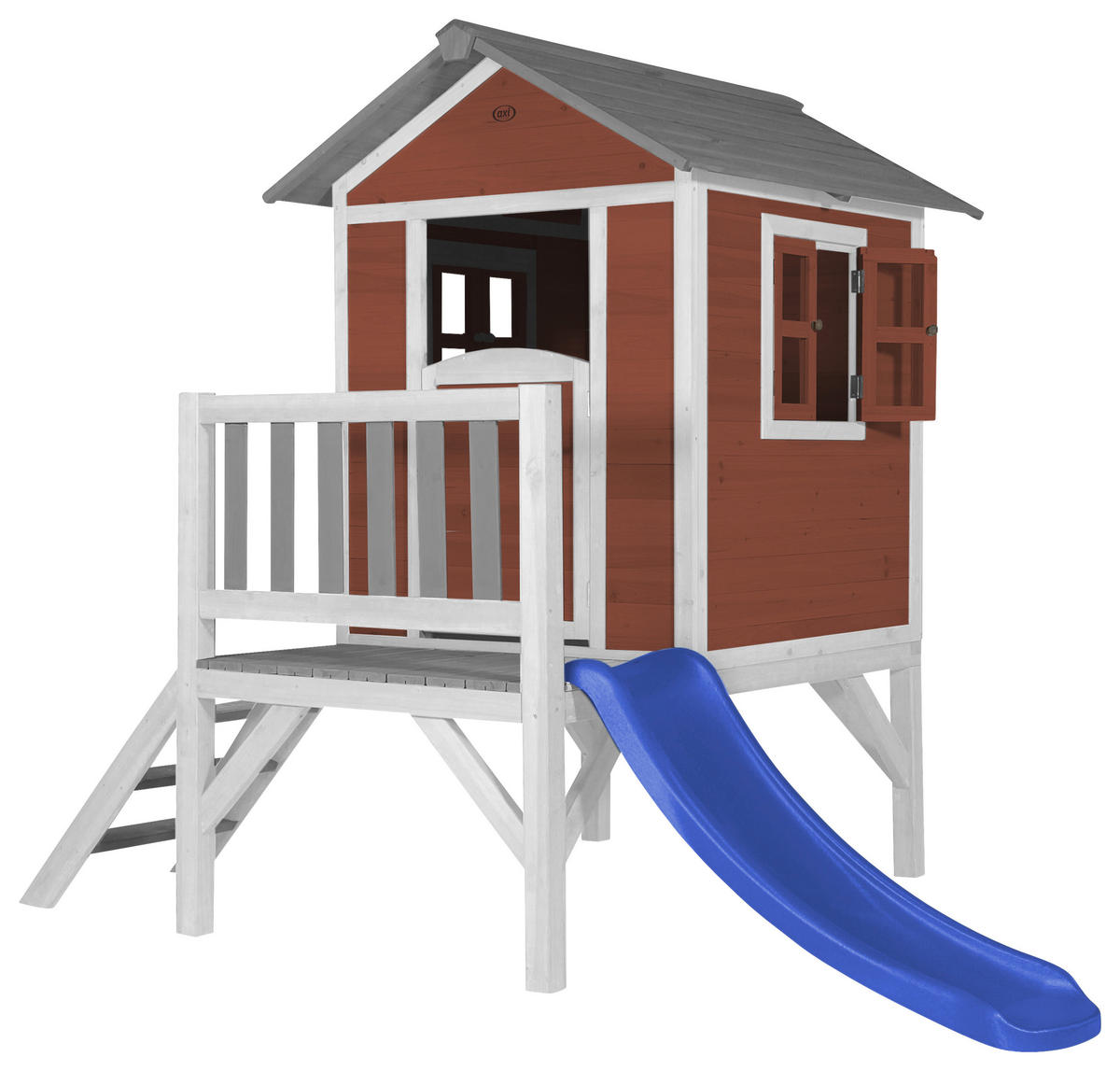SPIELHAUS 240/189/167 cm  - Blau/Weiss, Konventionell, Holz/Kunststoff (240/189/167cm)