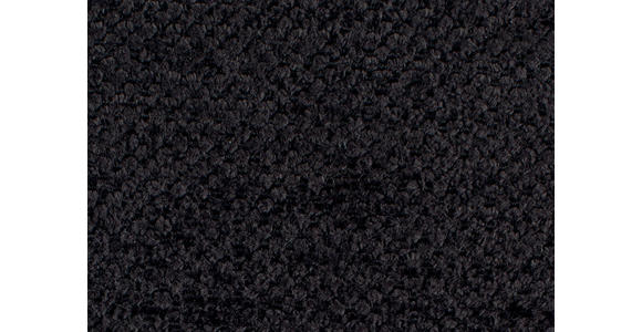 ECKSOFA in Chenille Schwarz  - Schwarz, KONVENTIONELL, Textil/Metall (265/184cm) - Hom`in