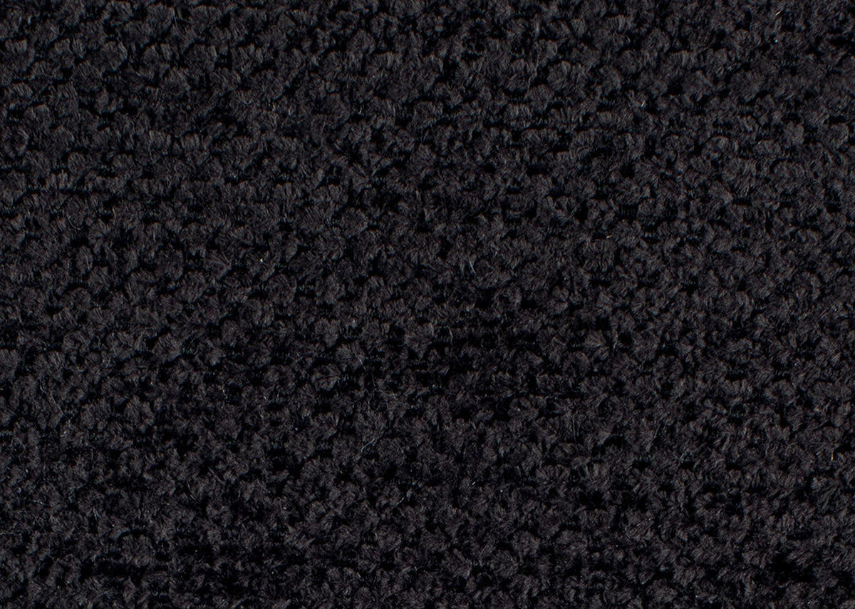 ECKSOFA in Chenille Schwarz  - Schwarz, Konventionell, Textil/Metall (184/265cm) - Hom`in