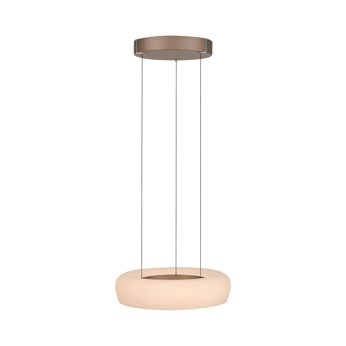 LED-HÄNGELEUCHTE 51/51/240 cm    - Bronzefarben, Basics, Glas/Kunststoff (51/51/240cm) - Paul Neuhaus