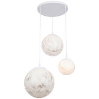 HÄNGELEUCHTE 40/120 cm  - Weiß, Design, Kunststoff/Metall (40/120cm) - Collet's Monde