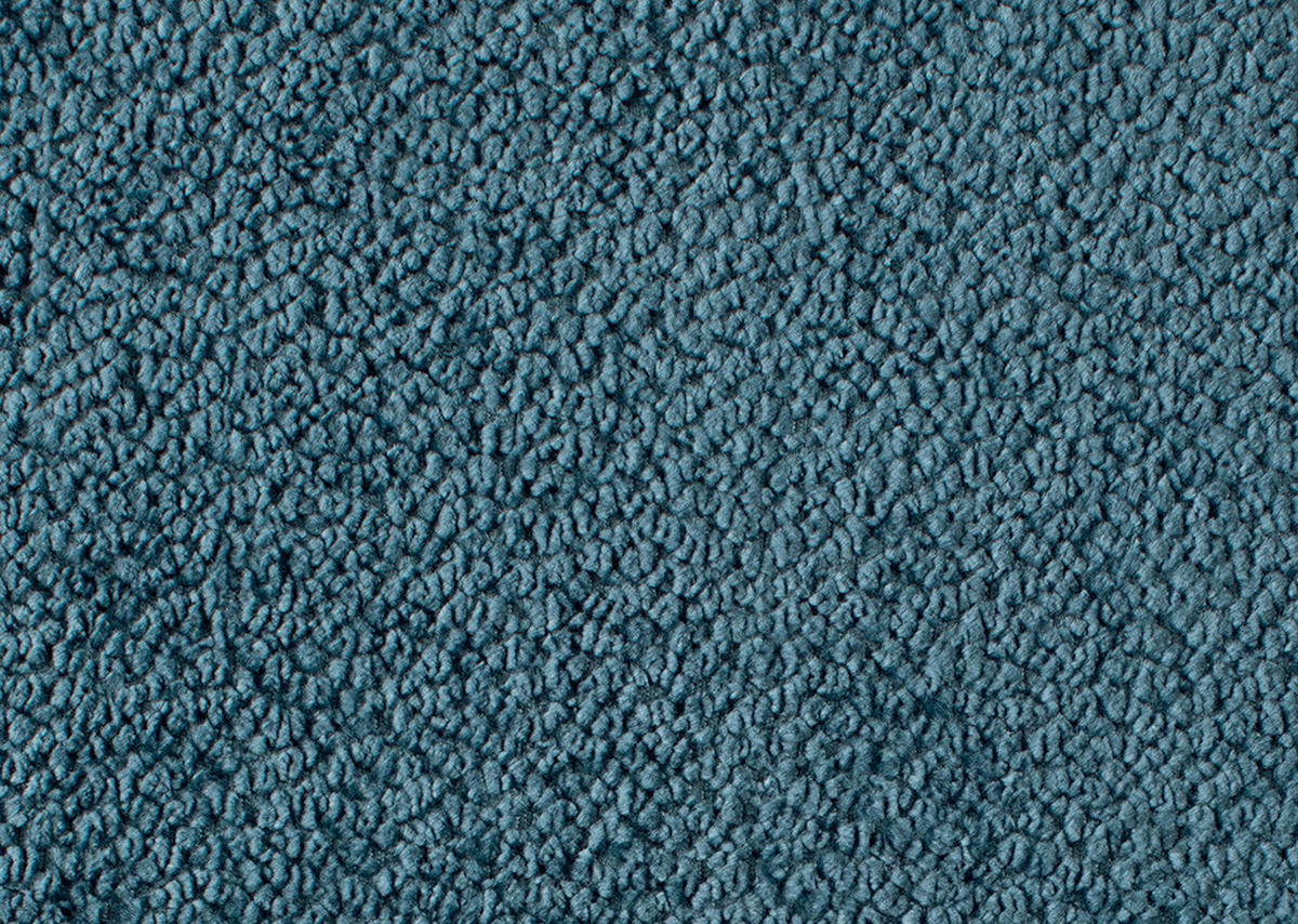 SCHLAFSOFA Chenille Blau  - Blau/Schwarz, KONVENTIONELL, Textil/Metall (223/89/107cm) - Carryhome