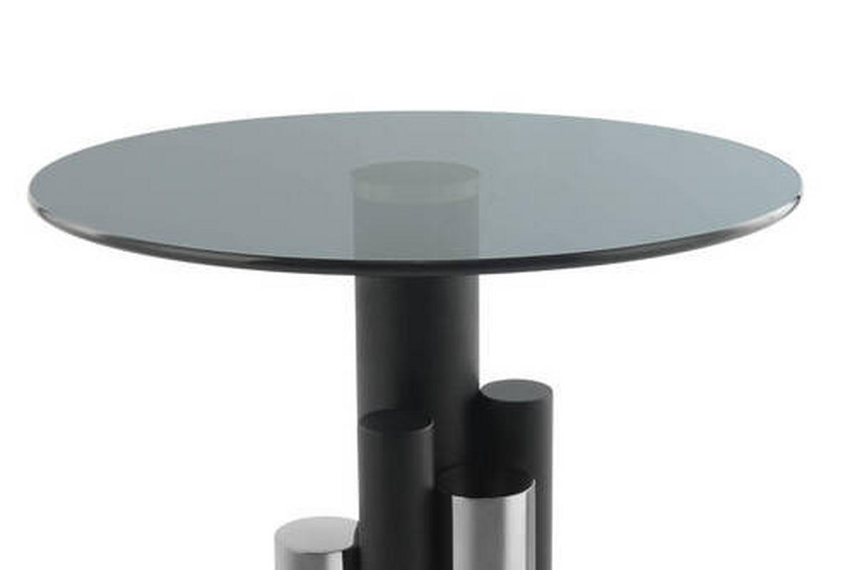 BEISTELLTISCH in Metall, Glas 46/46/52 cm  - Silberfarben, Modern, Glas/Metall (46/46/52cm) - Kayoom