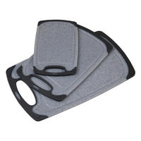SCHNEIDEBRETT-SET 3-teilig     - Grau, Basics, Kunststoff - Kesper
