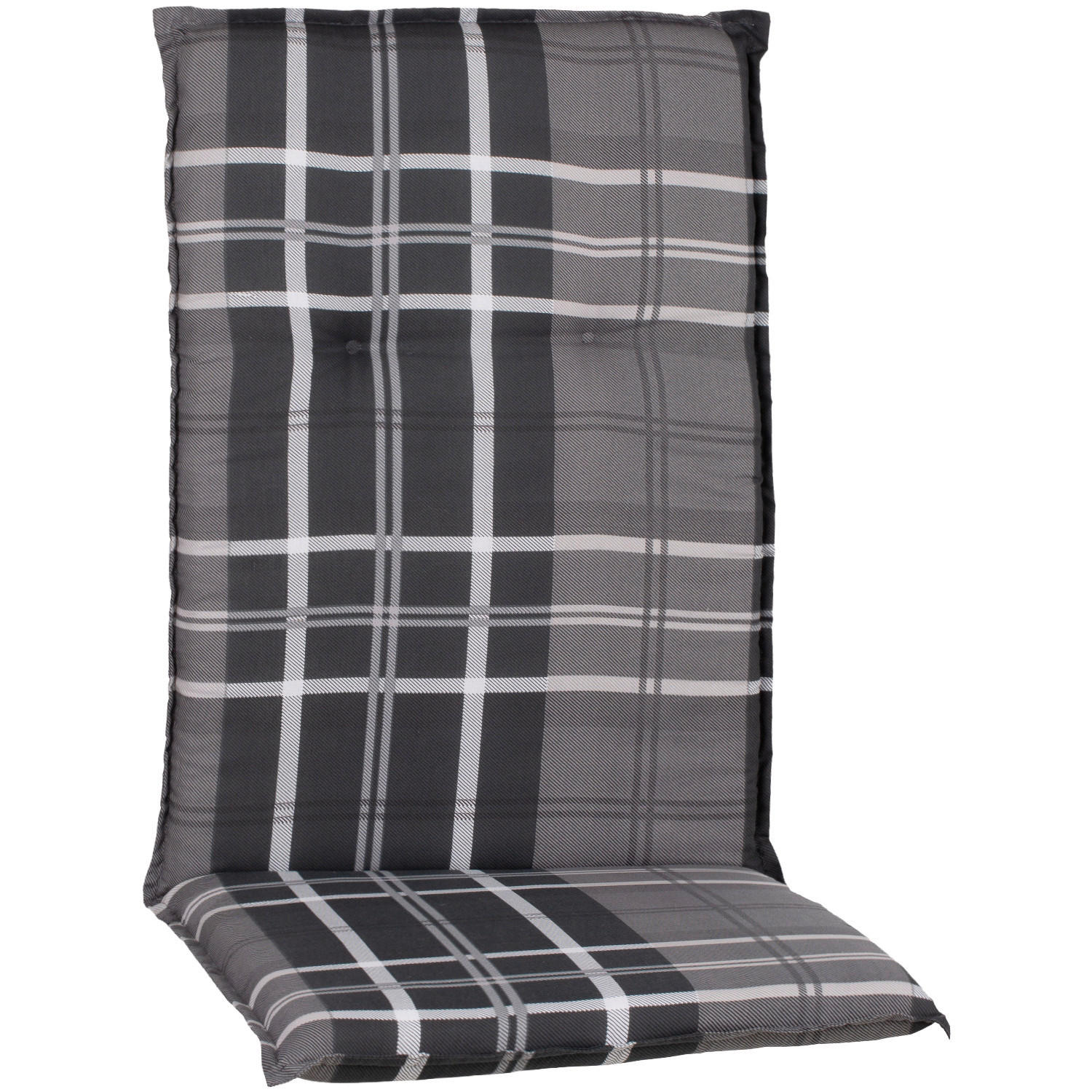 SADA POLSTRŮ NA ŽIDLI 4 ks  - šedá/antracitová, Basics, textil (118/50/6cm) - Gardenson