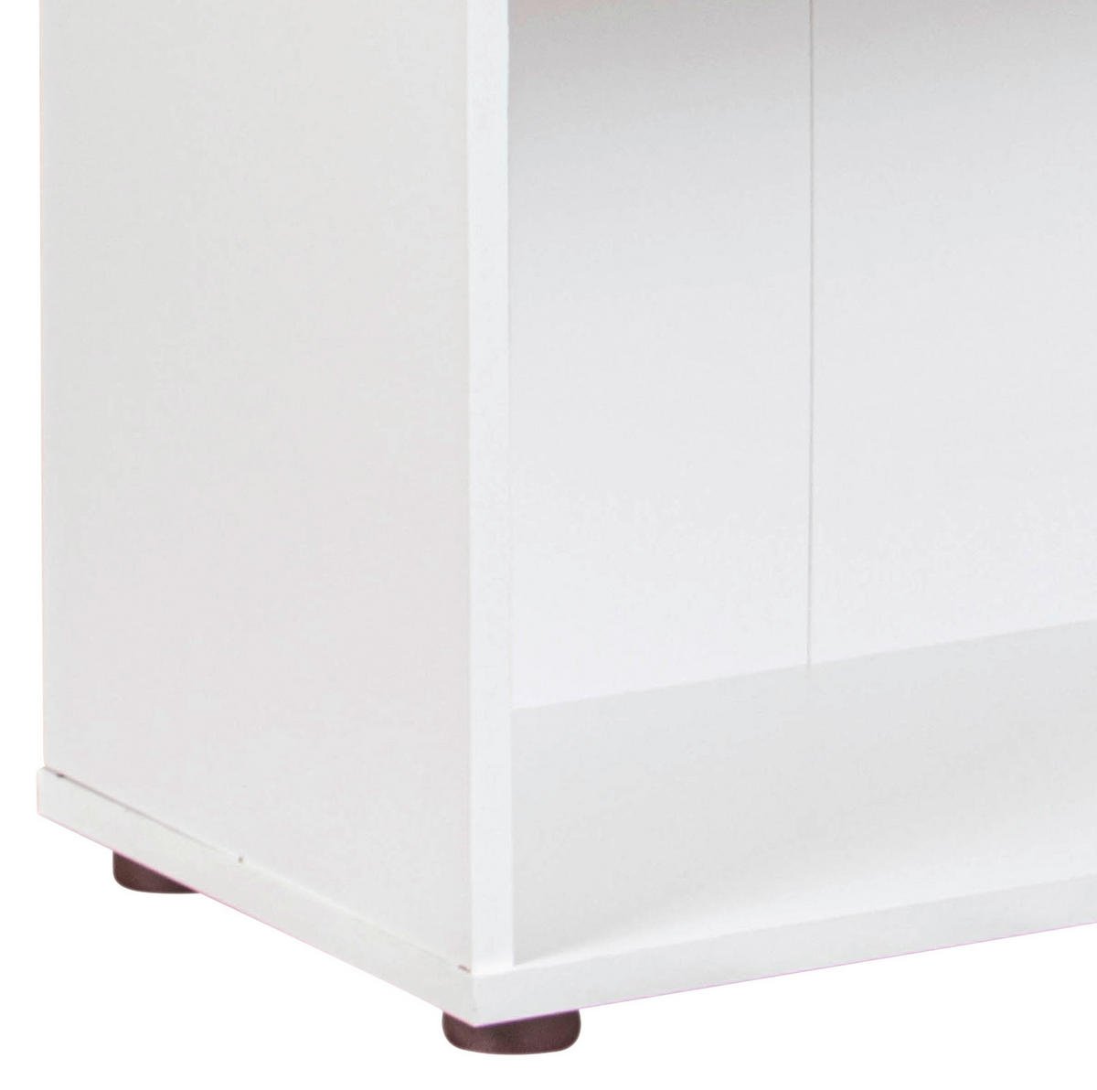 REGÁL, bílá, 60/180/30 cm - bílá/černá, Basics, kompozitní dřevo/plast (60/180/30cm) - MID.YOU