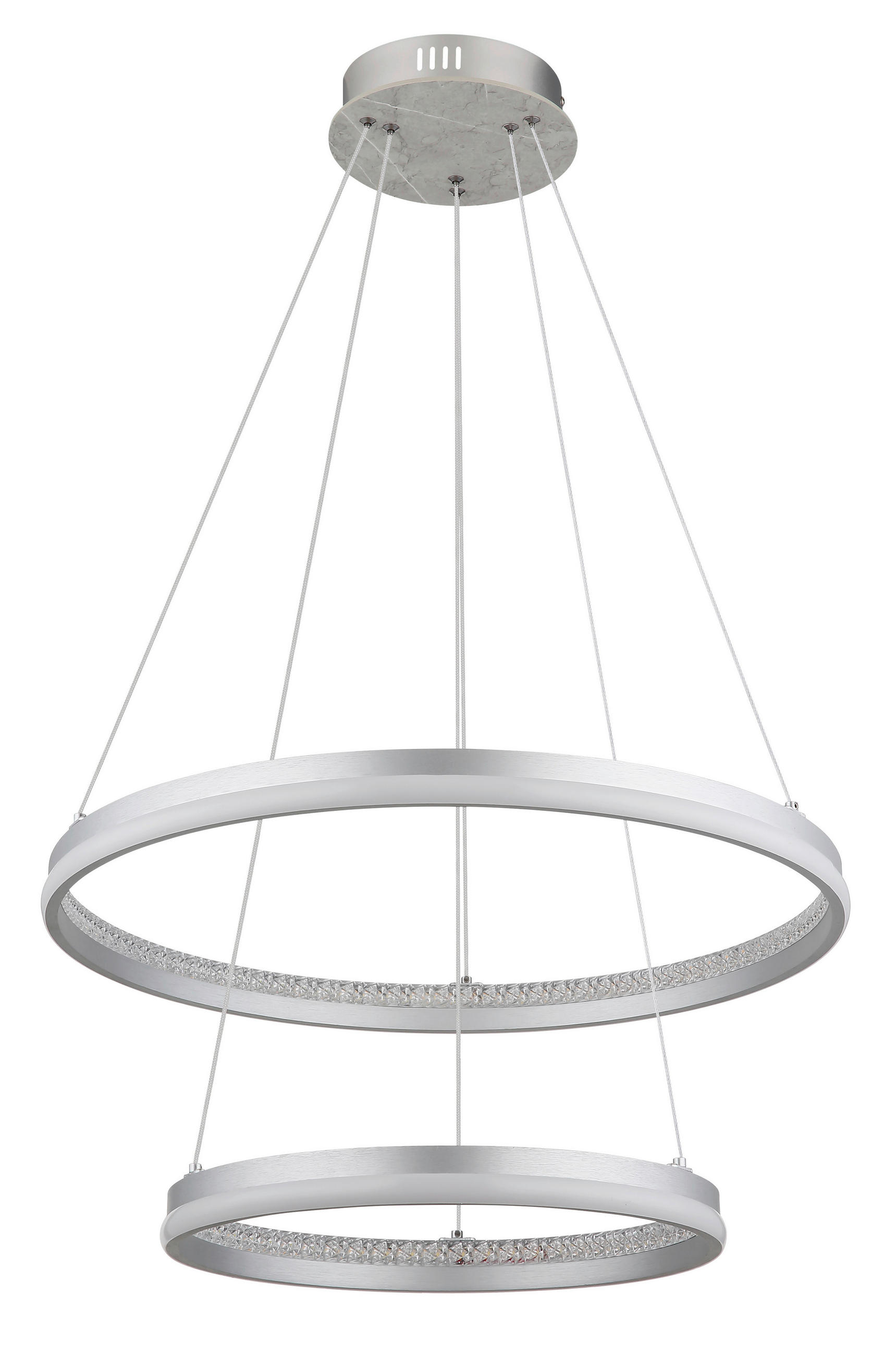 LED-HÄNGELEUCHTE 59,5/120 cm  - Klar/Transparent, Design, Kunststoff/Metall (59,5/120cm)