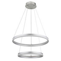 LED-HÄNGELEUCHTE 59,5/120 cm    - Klar/Weiss, Design, Kunststoff/Metall (59,5/120cm) - Globo