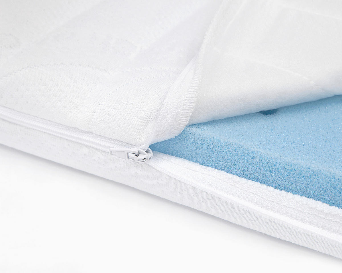 LAUFGITTERMATRATZE Activity Premium     - Weiss, Basics, Textil (93/93/5cm) - Zöllner