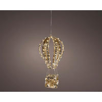 LED KARÁCSONYI FIGURA - aranyszínű, Basics, műanyag (22/22/48cm)