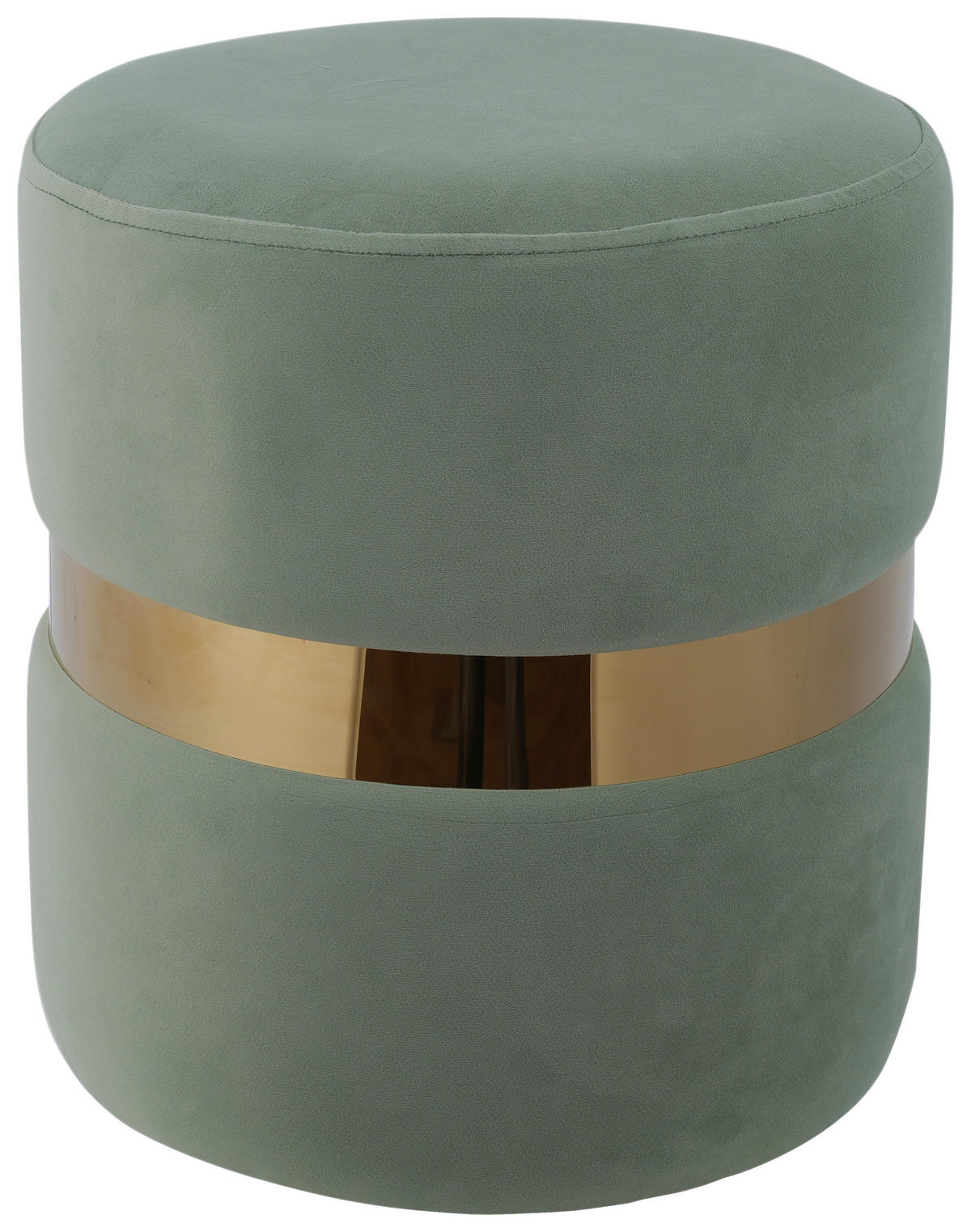 POUF Samt Mintgrün 35.5/39/35.5 cm  - Mintgrün, MODERN, Textil (35.5/39/35.5cm) - MID.YOU