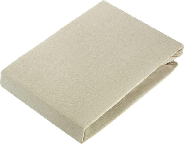 ELASTICKÉ PROSTĚRADLO, žerzej, béžová, 180-200/200-220 cm - béžová, Basics, textil (180-200/200-220cm) - Fleuresse