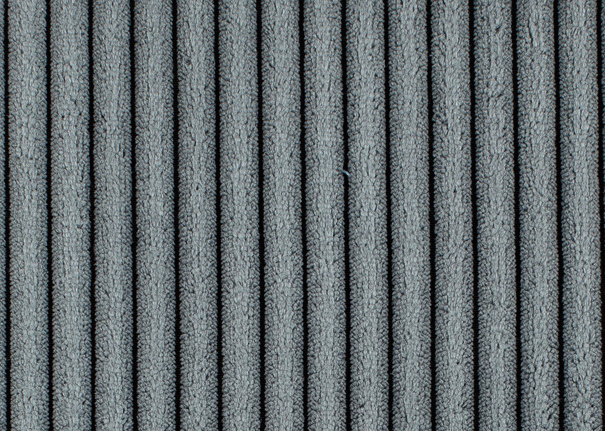 ECKSOFA Dunkelgrau Cord  - Dunkelgrau/Schwarz, KONVENTIONELL, Kunststoff/Textil (140/240cm) - Carryhome