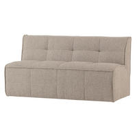 SITZBANK in Textil Khaki  - Khaki/Schwarz, MODERN, Kunststoff/Textil (164/86/75cm) - Livetastic