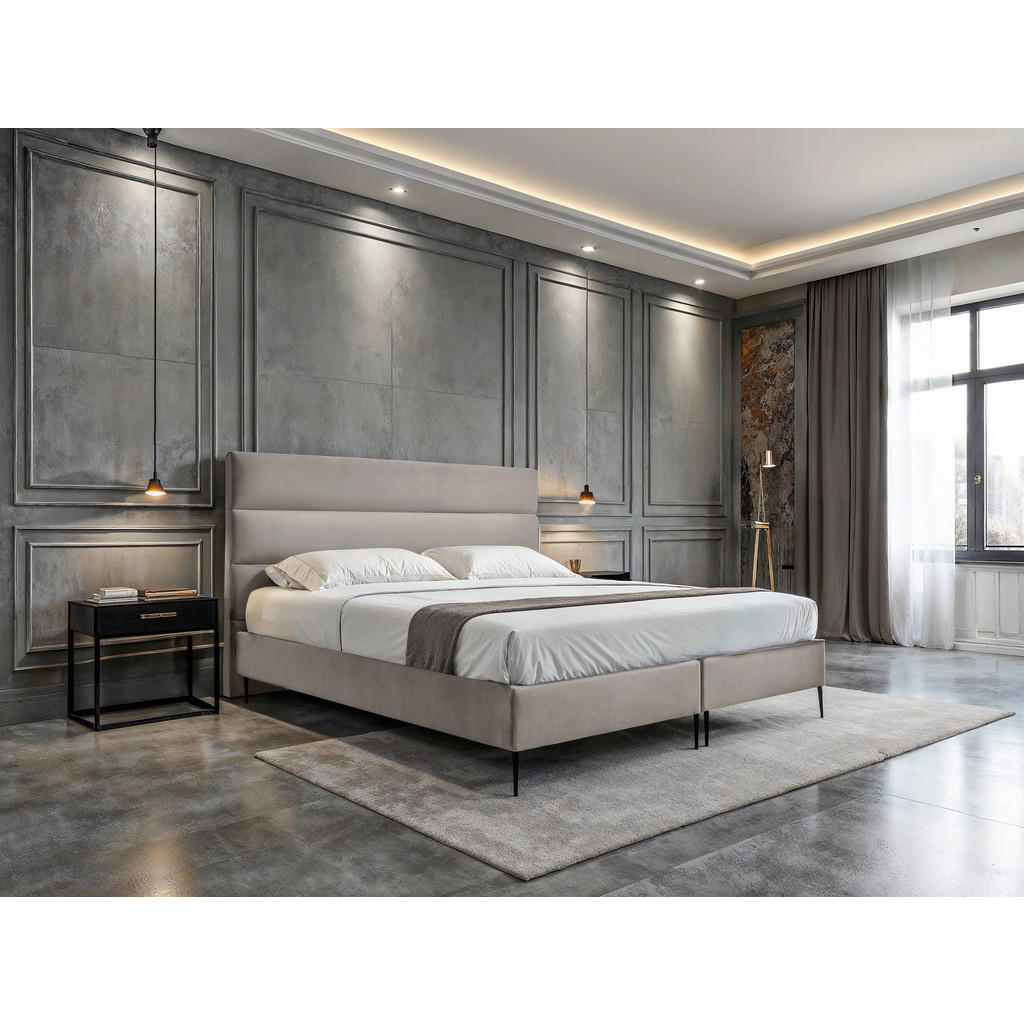 MID.YOU POSTEL BOXSPRING, 180/200 cm, krémová