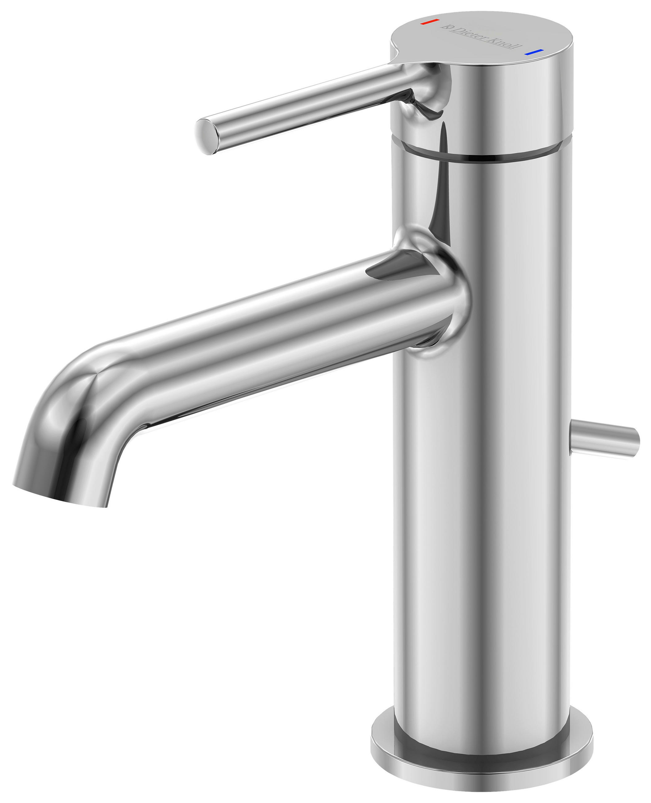 WASCHTISCHARMATUR 104 1000  - Chromfarben, MODERN, Metall (3,9/16,3/14,8cm) - Dieter Knoll