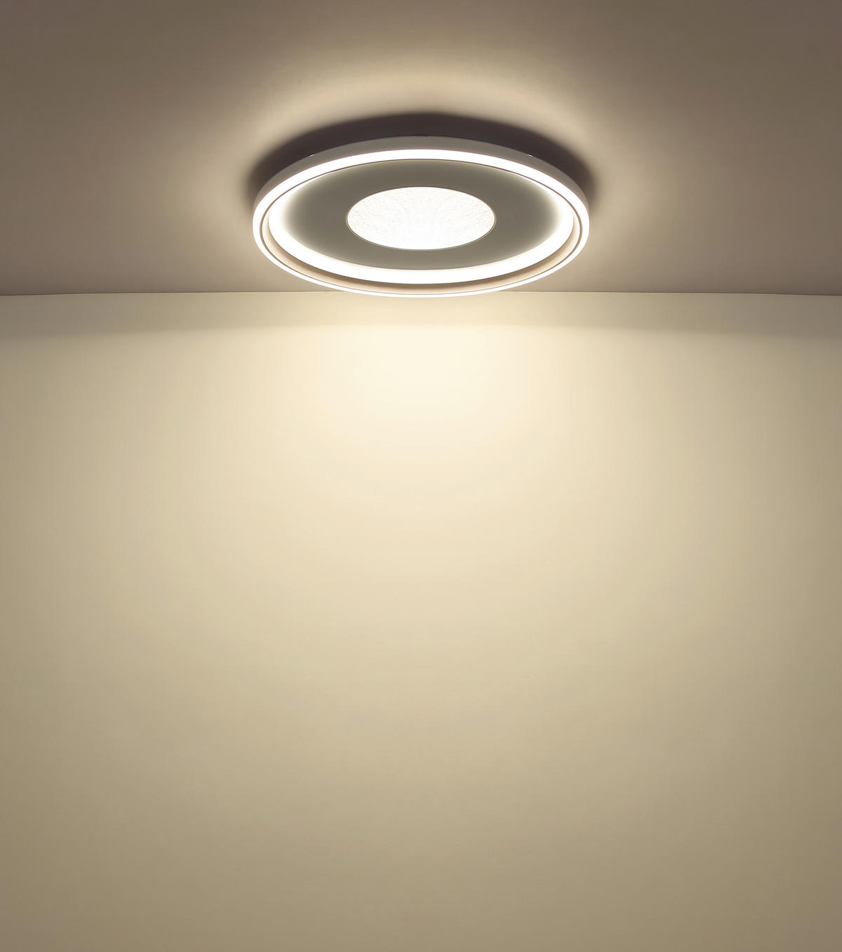 LED-DECKENLEUCHTE 59/6,5 cm   - Champagner/Opal, Design, Kunststoff/Metall (59/6,5cm) - Globo